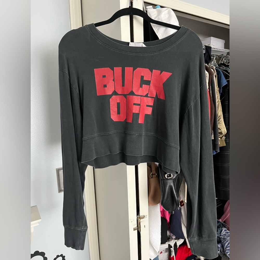 Ohio State cropped tee